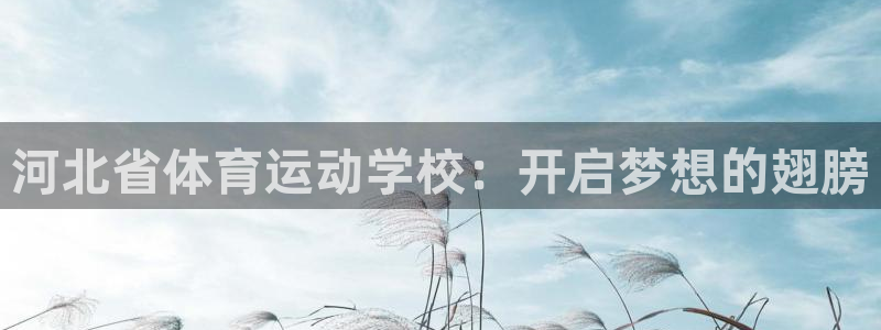 利记官网下载招商电话：河北省体育运动学校：开启梦想的